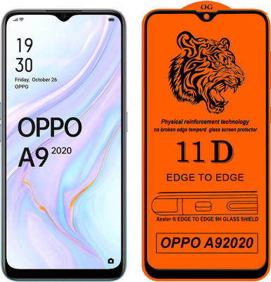 Xester Edge To Edge Tempered Glass for Oppo A9 2020(Pack of 1)
