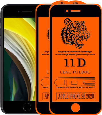 PFOAM Edge To Edge Tempered Glass for Apple Iphone SE 2(2020)(Pack of 2)