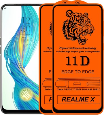 HQ Protection Edge To Edge Tempered Glass for Realme X(Pack of 2)