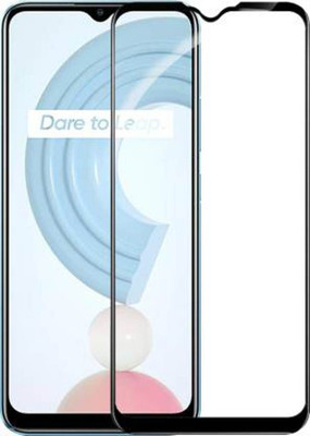 DMJHP Edge To Edge Tempered Glass for Realme C21(Pack of 1)