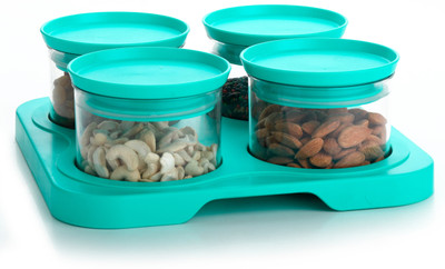 MOUNTHILLS Plastic Grocery Container  - 500 ml(Green)