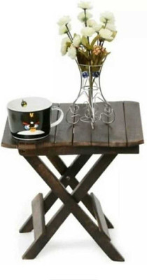 Handicrafts Goods Solid Wood Side Table(Finish Color - Brown, Pre-assembled)
