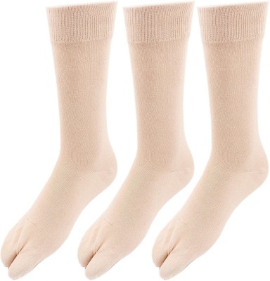 VAPINDIA Women Solid Mid-Calf/Crew(Pack of 3)