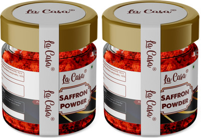La Casa Saffron Powder | Combo of 2 | Original Kashmiri Kesar Powder |(2 x 5 g)