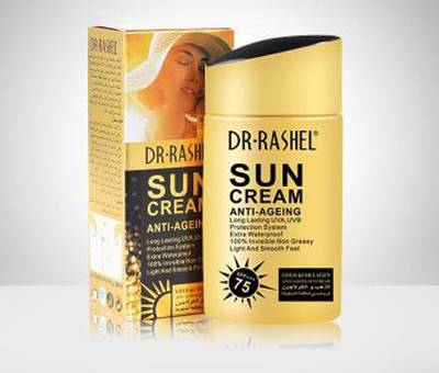 Dr.Rashel Anti-Aging Moisturizer UV protector waterpr Herbal Sunscreen Lotion sun cream spf 75 Gold collagen sun block cream - SPF 75 PA++++