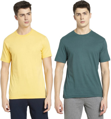JOCKEY Solid Men Round Neck Multicolor T-Shirt