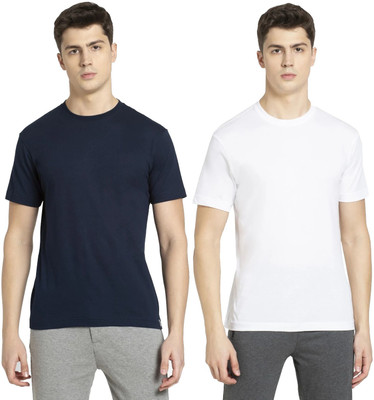 JOCKEY Solid Men Round Neck Multicolor T-Shirt