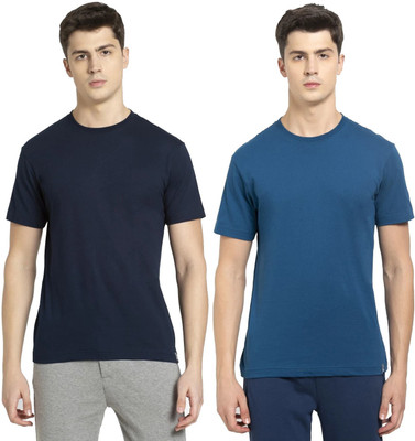 JOCKEY Solid Men Round Neck Multicolor T-Shirt