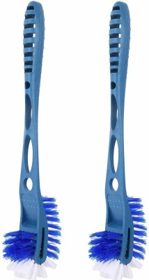 SBTs Long Handle Bristles Plastic Toilet Cleaning Brush with Holder(Multicolor)