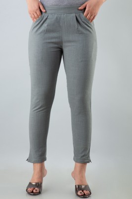 FASHION CLOUD Relaxed Women Grey Trousers