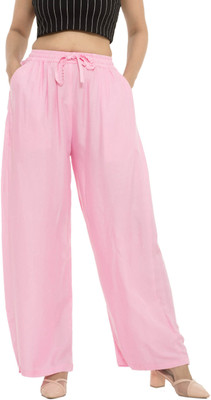 Jaipuri Print Regular Fit Women Pink Trousers