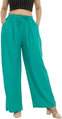 Jaipuri Print Regular Fit Women Green Trousers