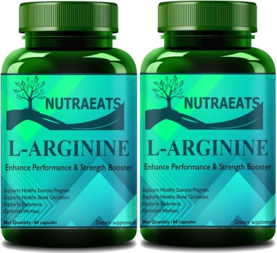 NutraEats Nutrition L-Arginine 1000mg Supplement (Pack Of 2) Pro(2 x 60 No)