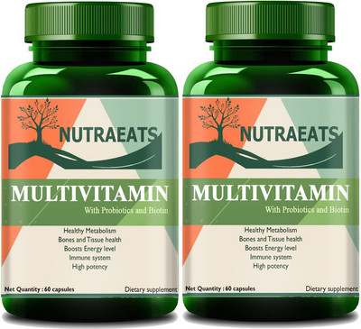 NutraEats The Real Vitamin Advanced Multivitamin(Pack Of 2) Pro(2 x 60 No)