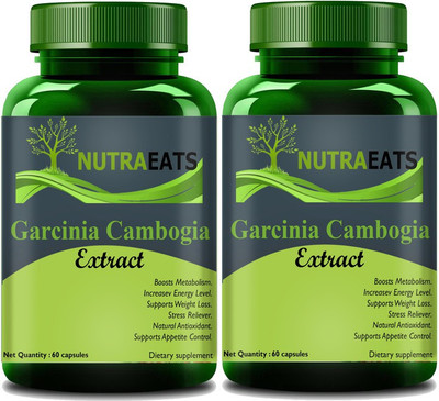 NutraEats Garcinia Cambogia weight loss Capsules extract, (Pack Of 2) Pro(2 x 60 No)