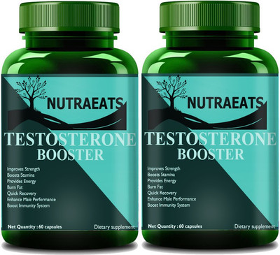 NutraEats Testo Prime Testosterone Booster (Pack Of 2) Pro(2 x 60 No)