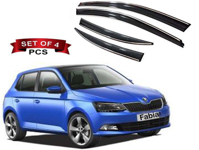 Auto E-Shopping For Front, Rear Wind Deflector(Tinted Skoda Fabia)