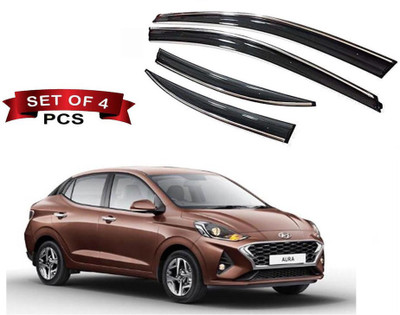 Auto E-Shopping For Convertibles Front, Rear Wind Deflector(Tinted Hyundai Aura E Petrol)