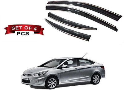 Auto E-Shopping For Front, Rear Wind Deflector(Tinted Hyundai Verna)
