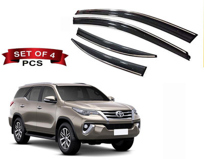 Auto E-Shopping For Front, Rear Wind Deflector(Tinted Toyota Fortuner)