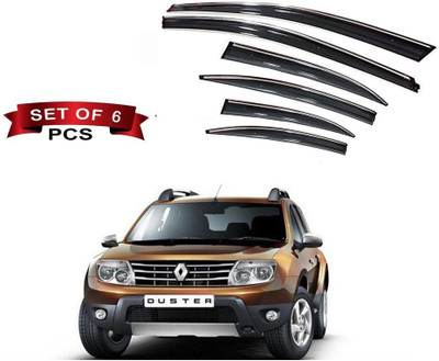 Auto E-Shopping For Convertibles Front, Rear Wind Deflector(Tinted Renault Duster)