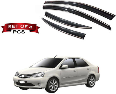 Auto E-Shopping For Convertibles Front, Rear Wind Deflector(Tinted Toyota Etios)
