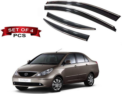 Auto E-Shopping For Front, Rear Wind Deflector(Tinted Tata Indigo CS)