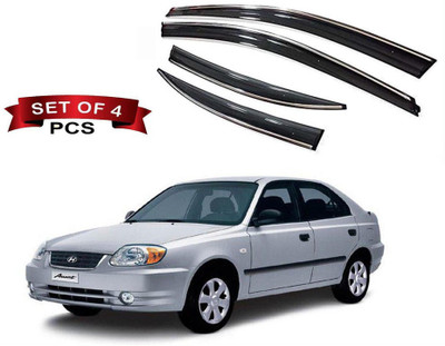 Auto E-Shopping For Front, Rear Wind Deflector(Tinted Hyundai Accent)