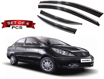 Auto E-Shopping For Front, Rear Wind Deflector(Tinted Tata Indigo Manza)