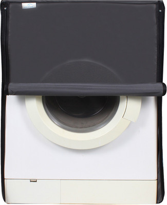 Glassiano Front Loading Washing Machine  Cover(Width: 60.96 cm, Grey)