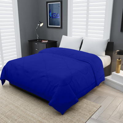 KEA Solid Single Comforter for  Mild Winter(Microfiber, Royal Blue)