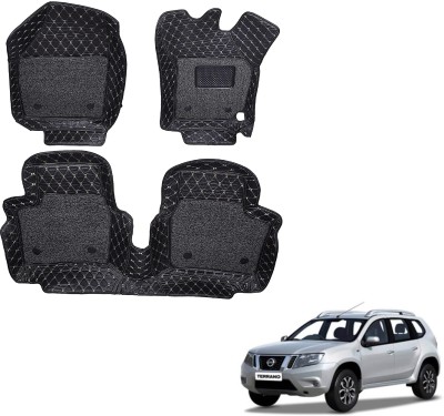 Auto Hub Leatherite 7D Mat For  Nissan Terrano(Black)