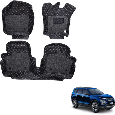 Auto Hub Leatherite 7D Mat For  Tata Safari (7 Seater)(Black)