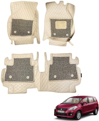 Auto Hub Leatherite 7D Mat For  Maruti Suzuki Ertiga(Beige)