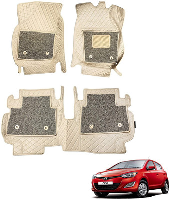 Auto Hub Leatherite 7D Mat For  Hyundai i20(Beige)
