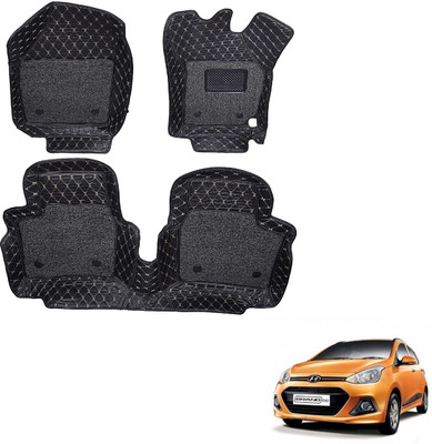 MOCKHE Leatherite 7D Mat For  Hyundai Grand i10(Black)