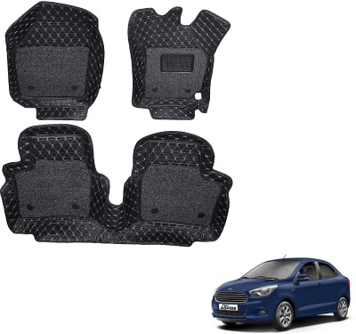 MOCKHE Leatherite 7D Mat For  Ford Figo Aspire(Black)