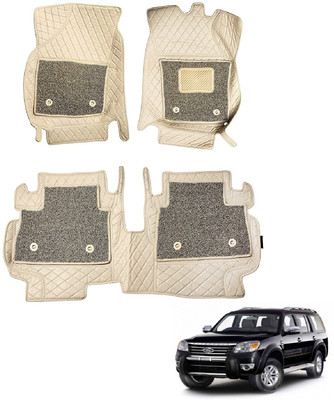 MOCKHE Leatherite 7D Mat For  Ford Endeavour(Beige)