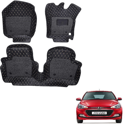 MOCKHE Leatherite 7D Mat For  Hyundai Elite i20(Black)