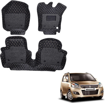 MOCKHE Leatherite 7D Mat For  Maruti Suzuki WagonR(Black)