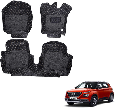 MOCKHE Leatherite 7D Mat For  Hyundai Venue(Black)