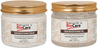 BEAUCODE BioCare Skin Brightening Face and Body Gel and Cream Pack of-2 (500g)(2 Items in the set)