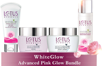 LOTUS HERBALS WhiteGlow Advanced Pink Glow Bundle(4 Items in the set)