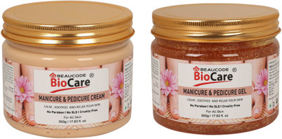 BEAUCODE BioCare Manicure & Pedicure Cream and Gel Pack of-2 (500g)(2 Items in the set)
