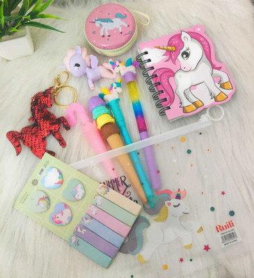 Tera13 unicorn A6 Diary ruled 70 Pages(Multicolor, Pack of 10)
