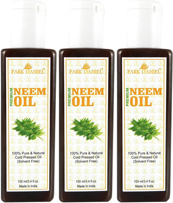 PARK DANIEL Organic Neem oil - Natural & Undiluted combo of 3 bottles of 100 ml (300 ml)(300 ml)