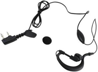 SNARIYOVSN (2 Pcs) 2-Pin K Type Hanging Earphone with Microphone Wired Headset(Black, In the Ear)