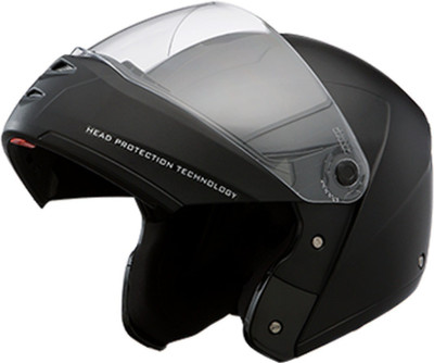 STUDDS NINJA ELITE HI-QUALITY BLACK FLIP-UP 560 MM SIZE S Motorsports Helmet(Black)