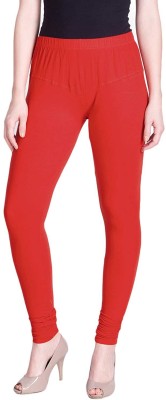 Lyra Churidar  Western Wear Legging(Red, Solid)