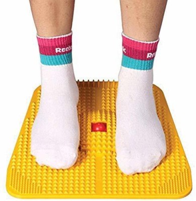 VANEMILO ym-4 New Blood Circulation Acupressure Plastic Power Mat 24 magnets| Acupressure Plate | Foot Massager (Yellow) Massager(Yellow)